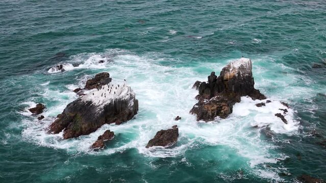 Rocks on the ocean shore