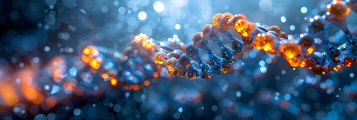 DNA strands wrapped around carbon nanotubes ,
Biology HD 8K wallpaper Stock Photographic Image
 - obrazy, fototapety, plakaty