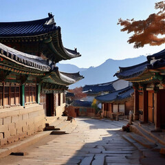 Obraz premium korea temple architecture