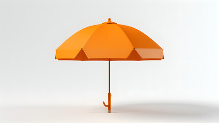 Beach Umbrella Icon Travel 3d