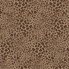 seamless lepard skin pattern on white background.eps