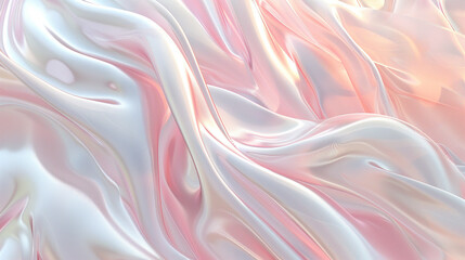 Graceful Pink Silky Satin, Abstract Background with Smooth Texture