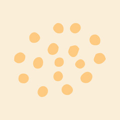 Hand drawn flat abstract doodle vector element