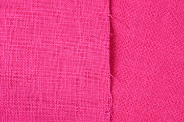 pink hemp viscose natural fabric cloth color, sackcloth rough texture of textile fashion abstract background - 774553104