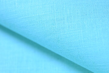 light blue hemp viscose natural fabric cloth color, sackcloth rough texture of textile fashion abstract background