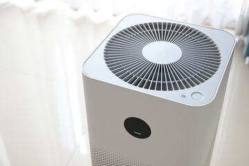 air purifier technology clean dust pm 2.5 in living room inside home for healthy care of respiratory system - 774553142
