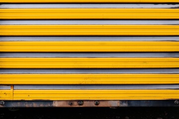 Fototapeta premium Close-up yellow metallic object, abstract texture background