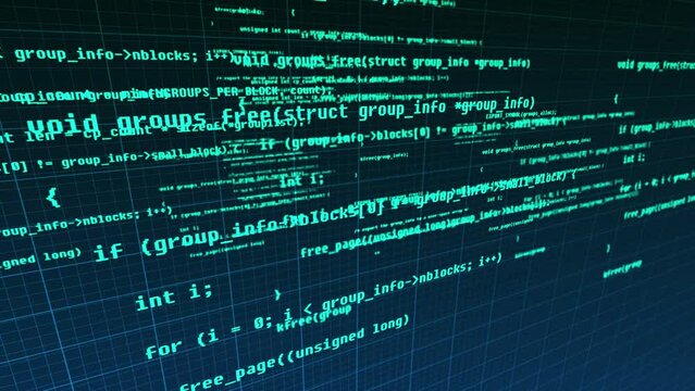 Artificial Intelligence Programming Code Scrolling