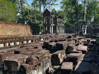 Captivating Prasat Preah Khan Architecture in Angkor Wat, Siem Reap, Cambodia