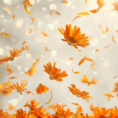 Fototapeta na wymiar autumn flower background