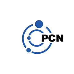 PCN letter logo design on white background. PCN logo. PCN creative initials letter Monogram logo icon concept. PCN letter design - obrazy, fototapety, plakaty