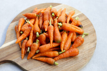 Fresh baby carrot, Excellent source of vitamin A and beta-carotene