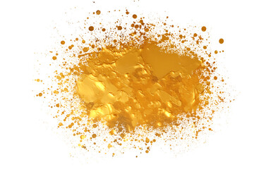 realistic elegant gold paint spray element