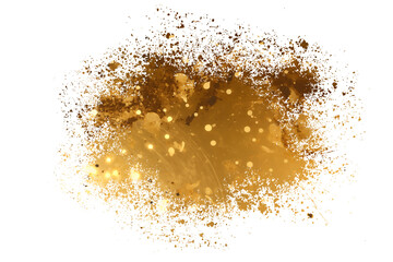 luxury gold paint spray element