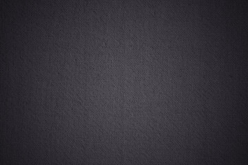 Black grey cotton fabric texture background, seamless pattern of natural textile.
