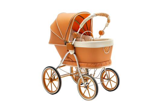 baby stroller isolated on Transparent