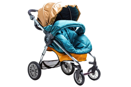 baby stroller isolated on Transparent