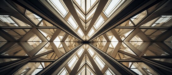A modern building featuring a very large and impressive glass roof, allowing natural light to flood the interior