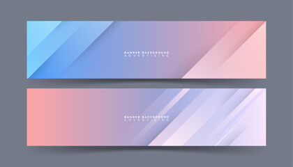 Fototapeta premium Modern banner background template, blue and pink gradient background. Combination slash effect. Line, abstract background, memphis. Vector ,eps 10