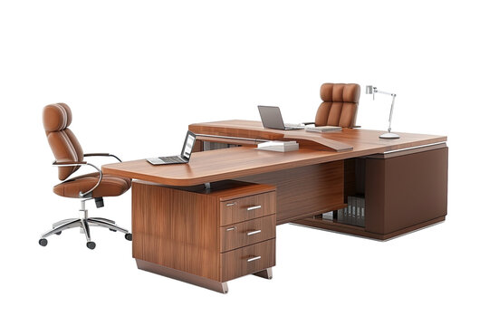 furniture office 3d rendering isolated on Transparent