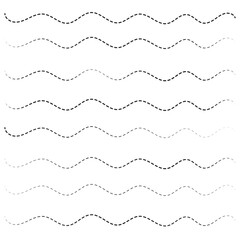 wavy lines seamless pattern background illustration