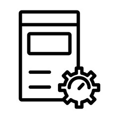 OnPage Optimization Vector Line Icon Design