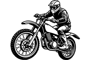 Fototapeta na wymiar bike racer silhouette vector illustration