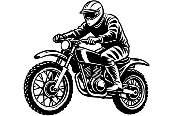 bike racer silhouette vector illustration