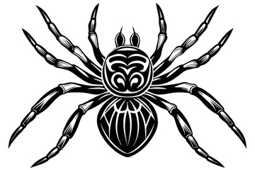 spider silhouette vector illustration