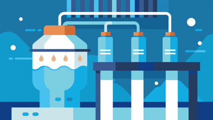 An extreme closeup of a water filtration system highlighting the implementation of sustainable practices to conserve water and protect local