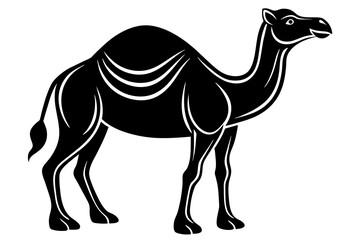 camel silhouette vector illustration