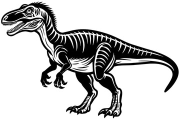Fototapeta na wymiar camarasaurids silhouette vector illustration