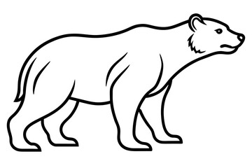 line art of a bear