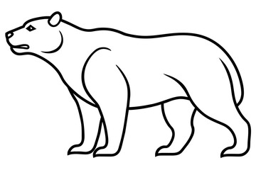 line art of a bear