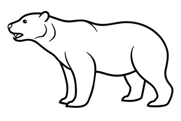 line art of a bear