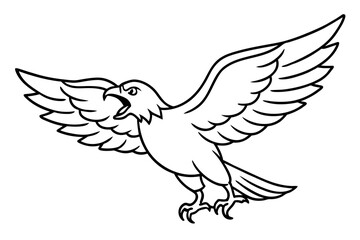 line art of a eagle