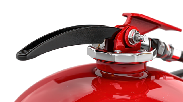 
Fire extinguisher on white background