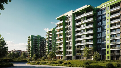 Green Apartment Building 