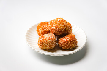 Sesame Ball (Bebola Bijan) or famously called Kuih Bom in Malaysia.