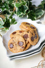 Popular cookies in Malaysia during celebration of Eid Mubarak (Hari Raya) on white background.
