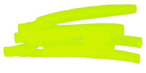 Transparent png of Stroke drawn with neon yellow marker