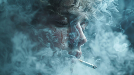 World No Tobacco Day Concept Stop Smoking. Generated-AI - obrazy, fototapety, plakaty