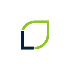 Letter L logo grows, develops, natural, organic, simple, financial logo.