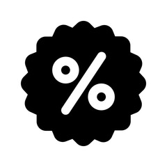 discount glyph icon