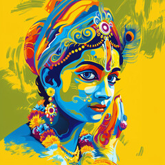 Lord Krishna art.