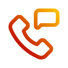 call center gradient icon