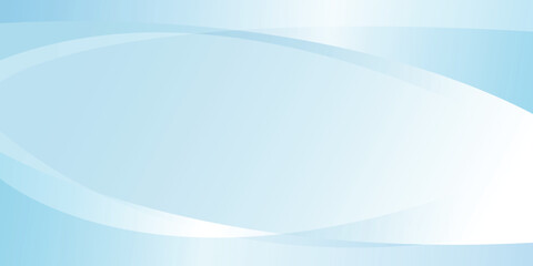 Abstract blue curves on a light blue gradient background with space for design. Vector illustration