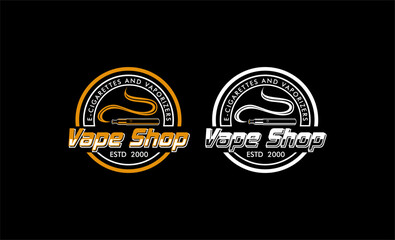vape shop logo design
