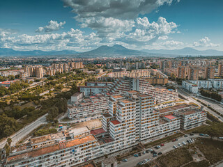 vele scampia aerial naples italy 