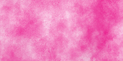 Cloudy soft pink watercolor painting on old paper texture, Pink color light ink effect shades gradient grunge texture, Abstract watercolor clouds background texture soft pink color.